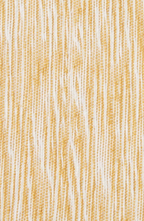 Design Imports Dandelion Space Dyed Cotton Table Runner In Yellow