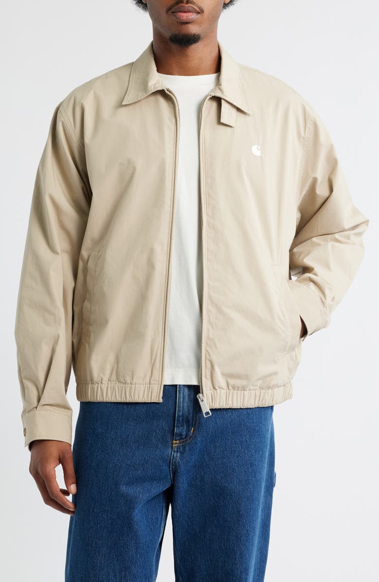 Carhartt Work In Progress Duke Cotton Poplin Zip Jacket, Main, color, 