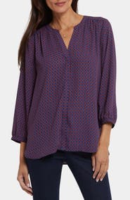 NYDJ Pintuck Top