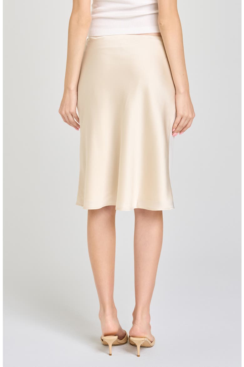 Felicity Satin Slip Skirt, Alternate, color, CREAM