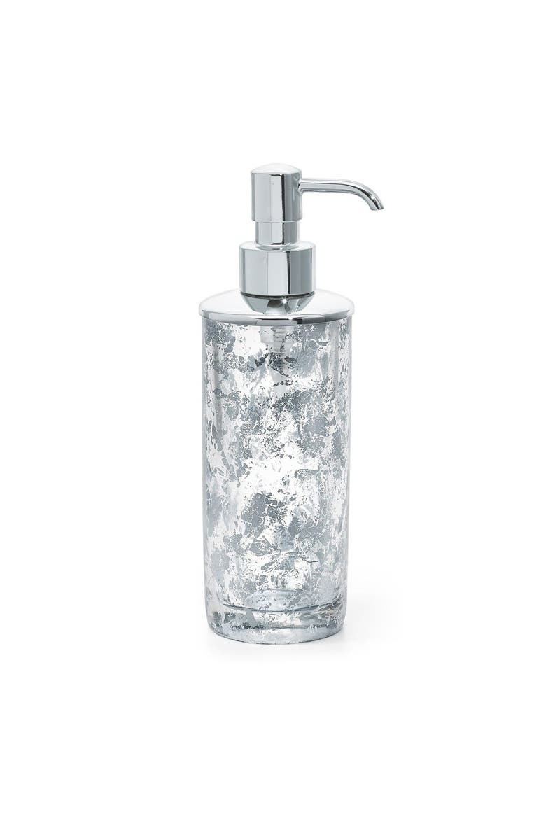 Lydia Silver Pump Dispenser, Main, color, SILVER