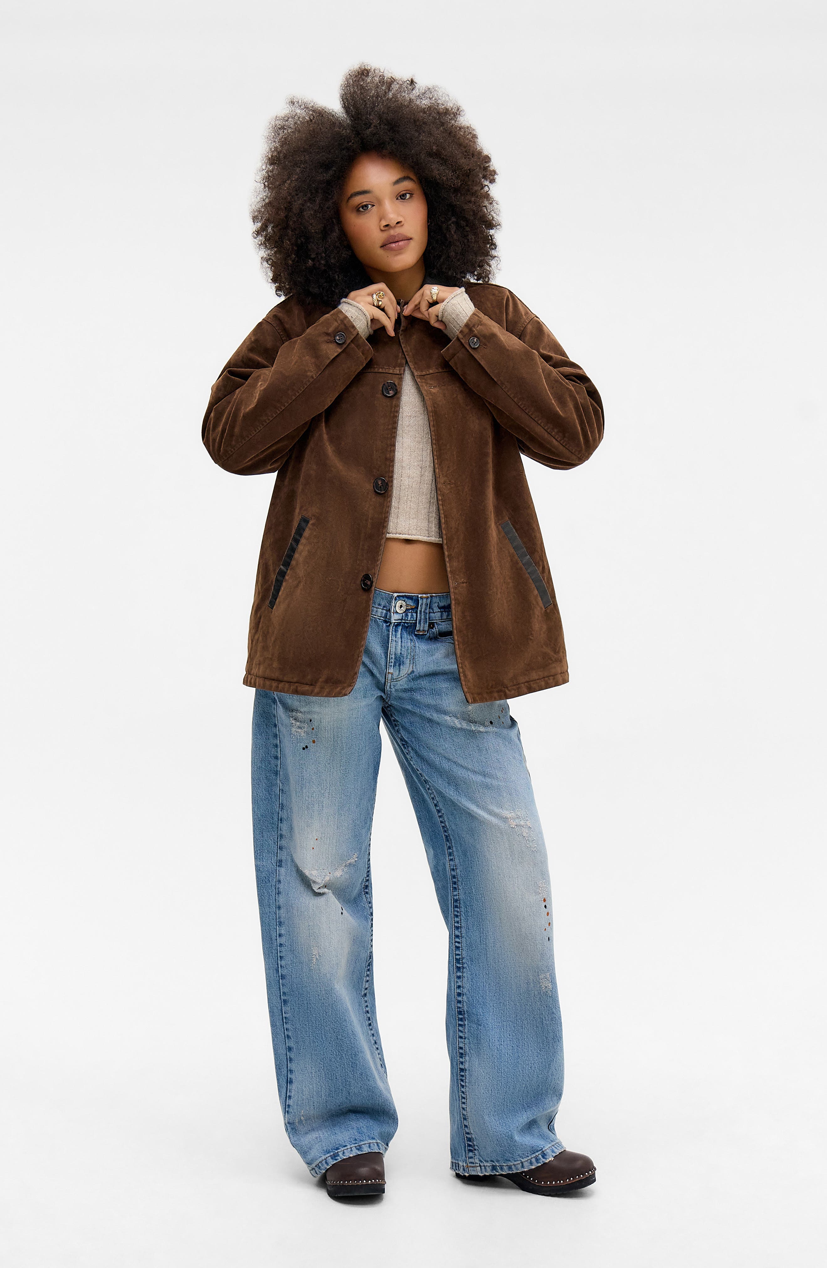 BDG Urban Outfitters Eugine Faux Suede Jacket (Women) | Nordstromrack