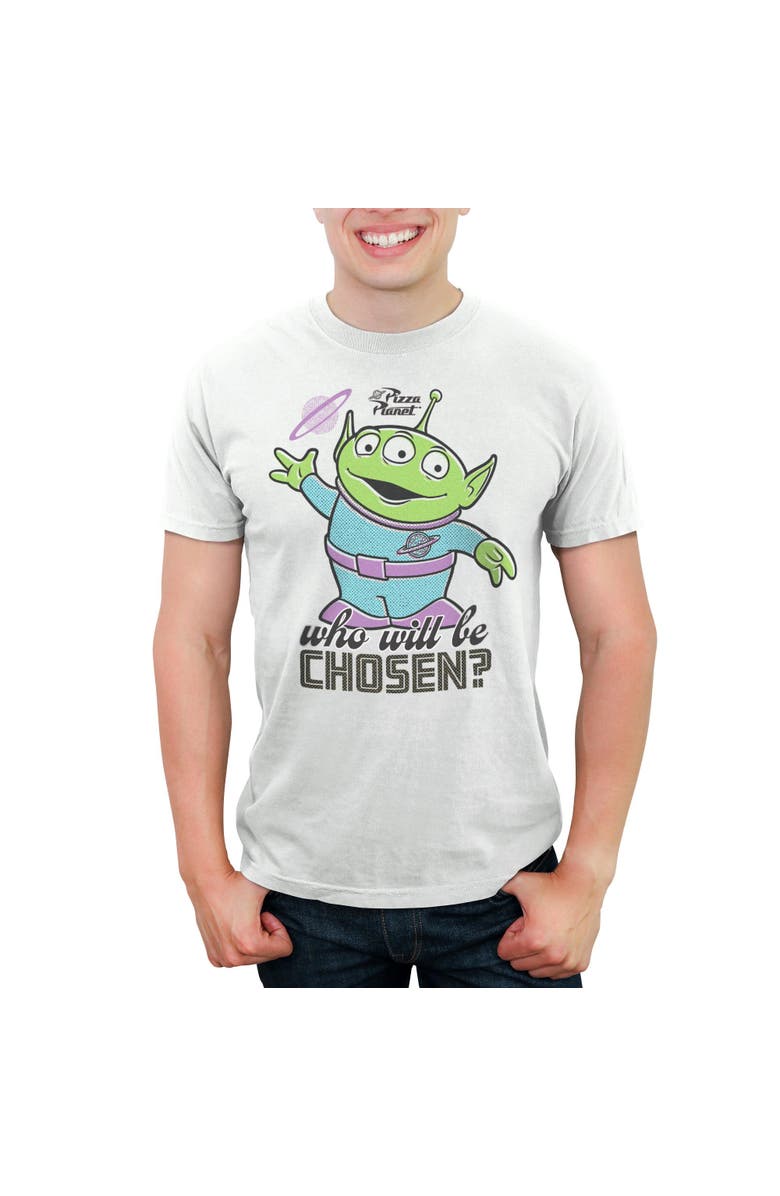 Toy Story Men's Toy Story Who Will Be Chosen Graphic T-Shirt, Main, color, White