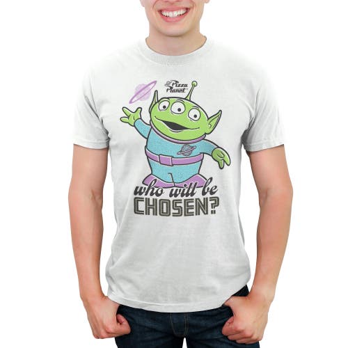 Men's Toy Story Who Will Be Chosen  Graphic T-Shirt in White  product