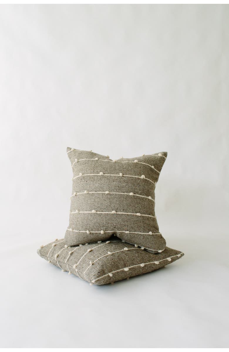 Loom Imports Loop Pillow, Main, color, Grey