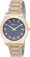FERRAGAMO Gancini Two-Tone Bracelet Watch, 38mm