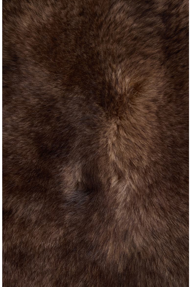 Genuine Shearling Jacket, Alternate, color, PURE BROWN
