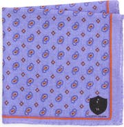 CLIFTON WILSON Paisley Wool Pocket Square