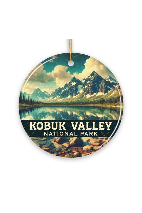 Kobuk Valley Alaska Mountain Lake Ornament