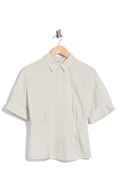 Stripe Button-Up Shirt