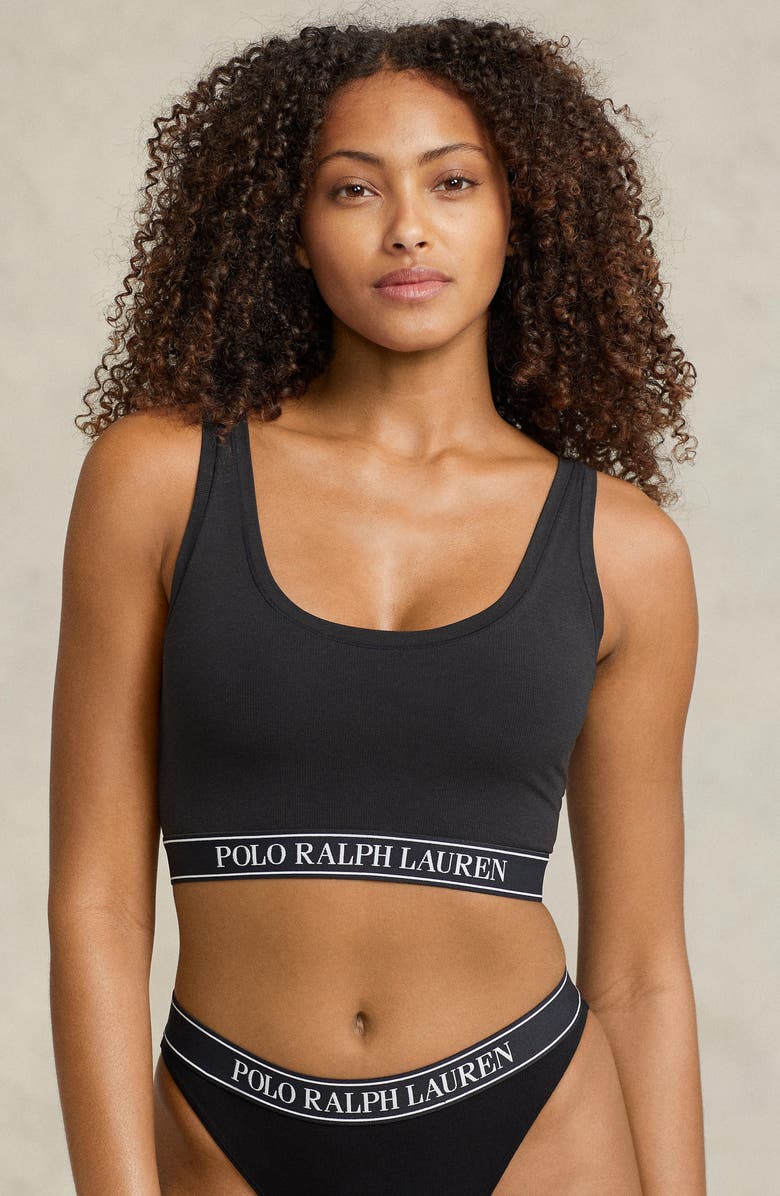 Polo Ralph Lauren Ribbed Built-Up Bralette, Alternate, color, 