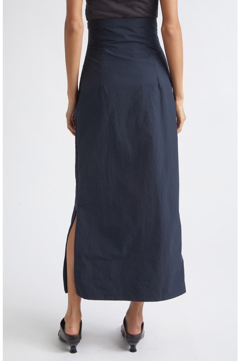 Fosca Adjustable Recycled Nylon & Organic Cotton Skirt, Alternate, color, NAVY