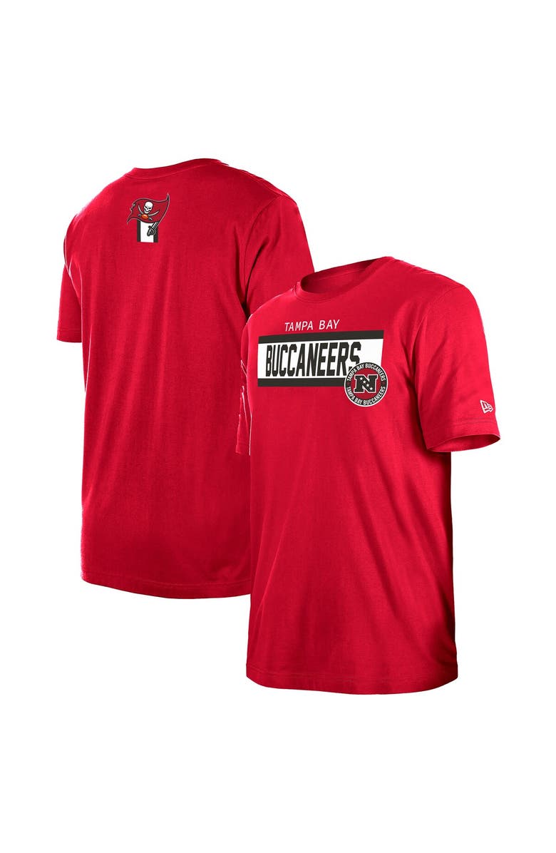 New Era Men's New Era Red Tampa Bay Buccaneers 3rd Down High Density Print T-Shirt, Main, color, Red