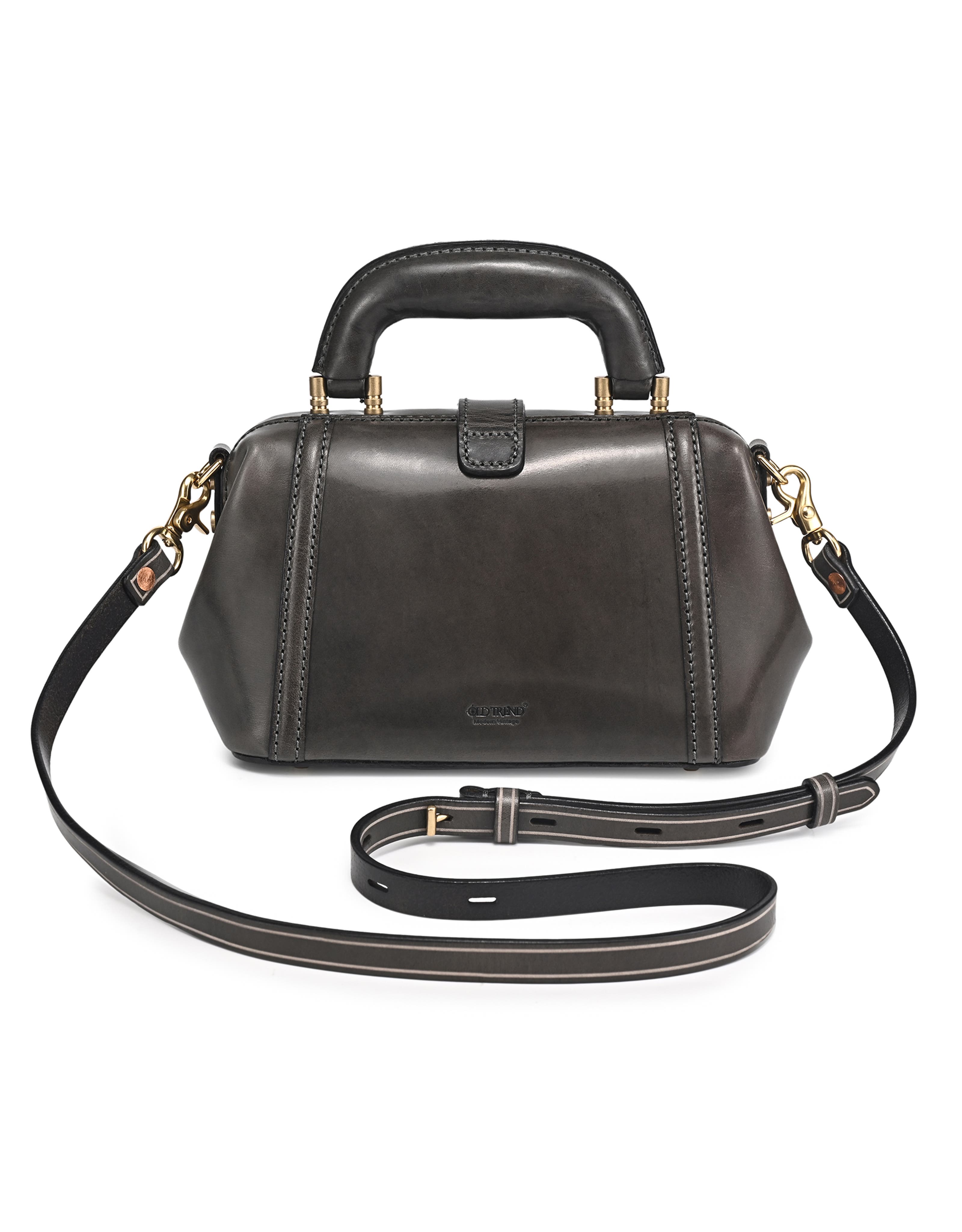 OLD TREND Azalea Genuine Leather Mini Doctor Satchel, Alternate, color, Grey