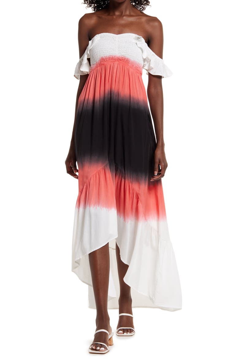 Annabelle Dip Dye Maxi Dress, Main, color, MULTI