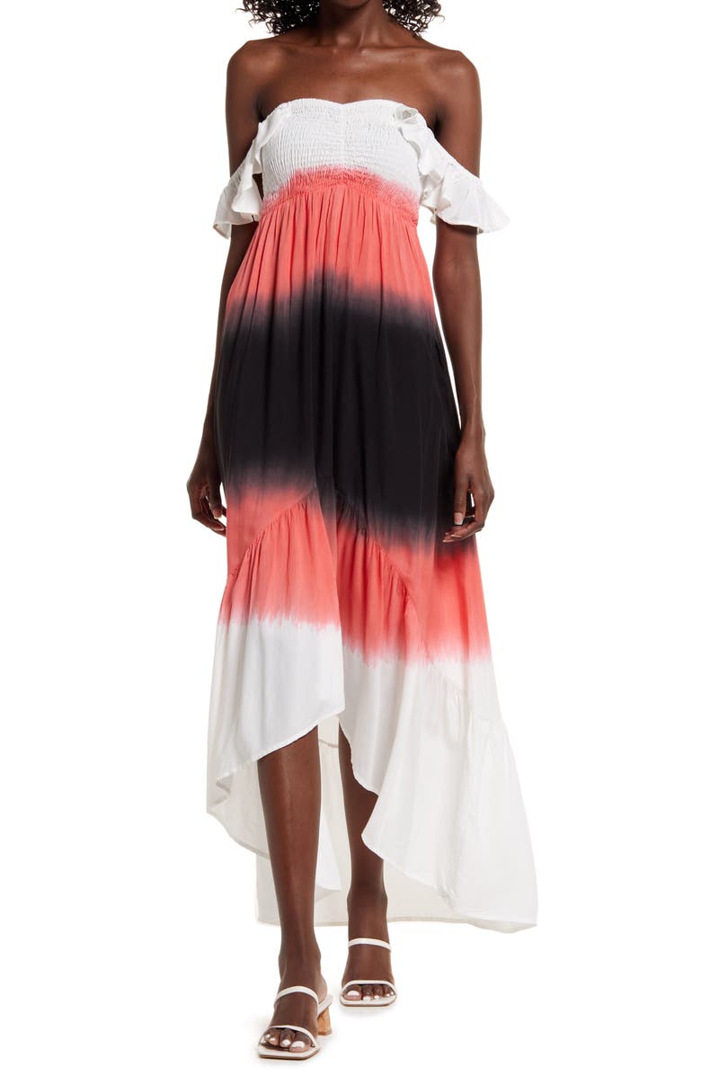 AREA STARS Annabelle Dip Dye Maxi Dress, Main, color, 