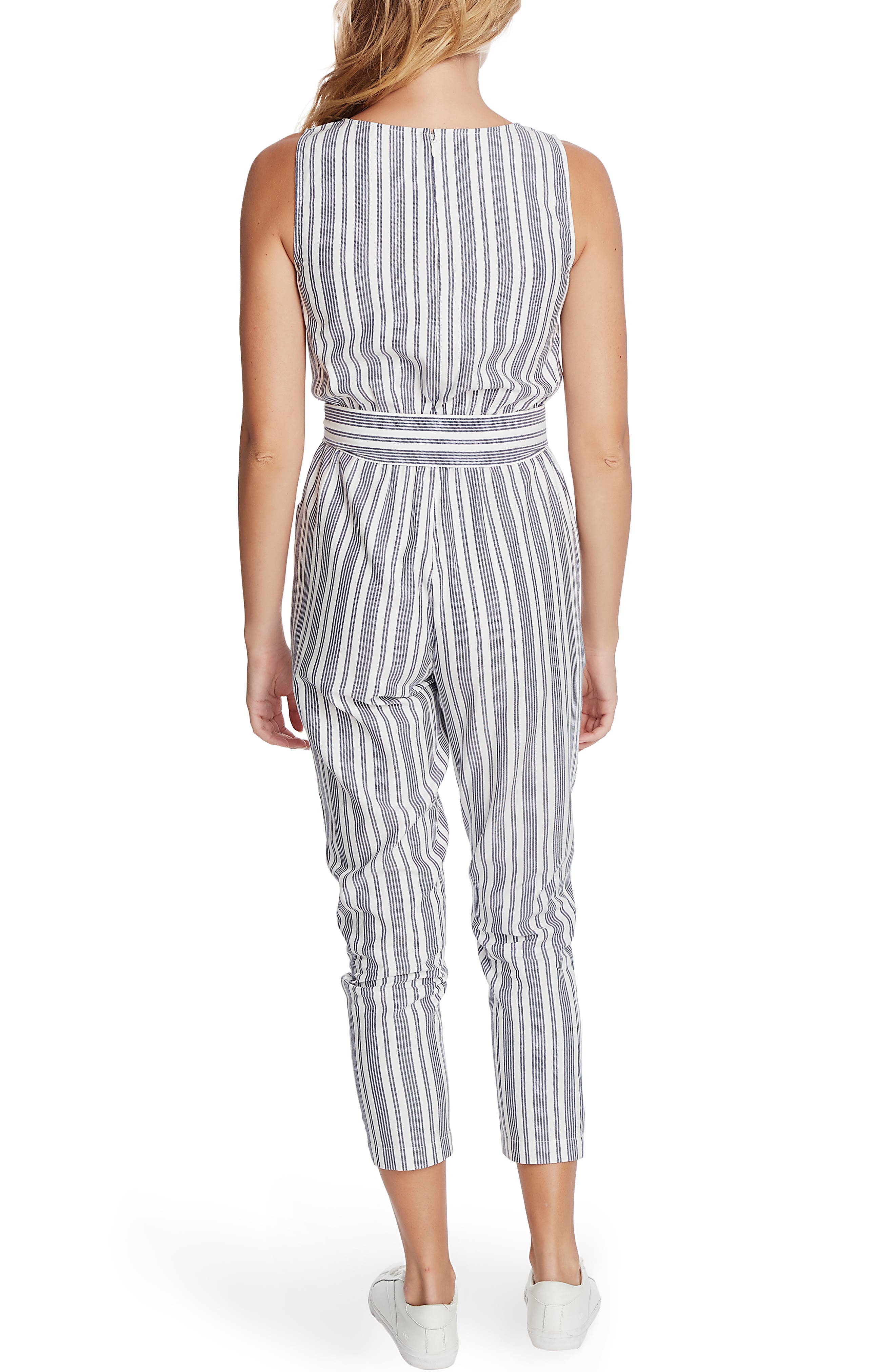 1.STATE Stripe Tapered Leg Jumpsuit (Women) | Nordstromrack