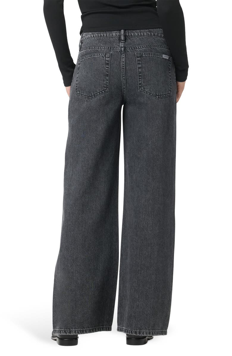 Joe's Crystal Embellished Low Rise Wide Leg Jeans, Alternate, color, Crystal Washed Black