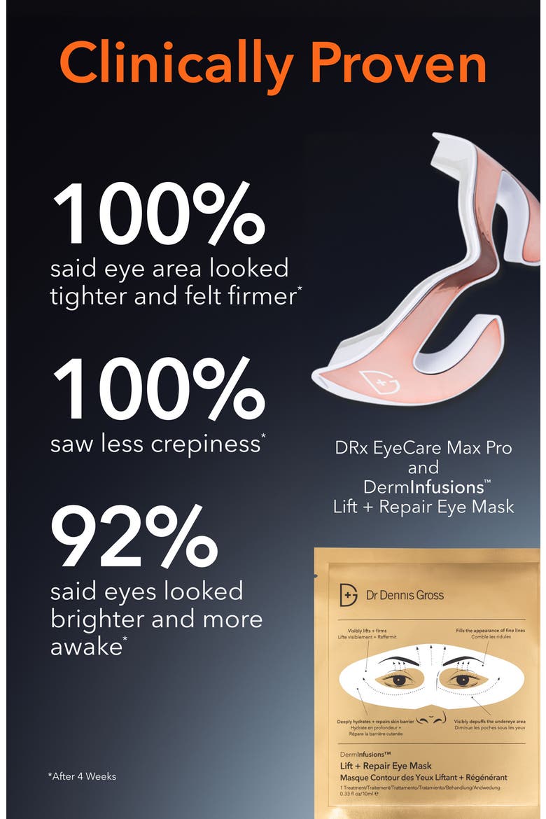 DermInfusions Lift + Repair Eye Mask, Alternate, color, NO COLOR