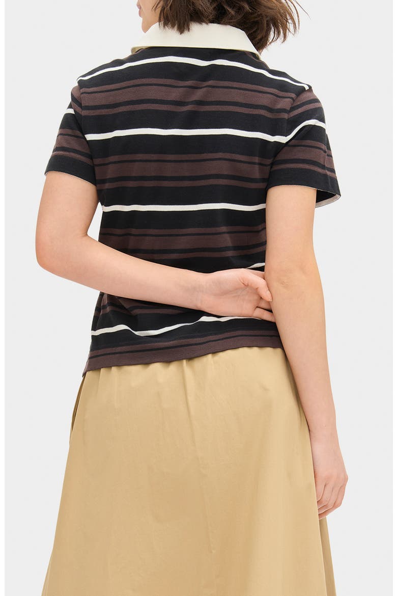 Maiden Stripe Organic Cotton Polo, Alternate, color, STRIPE