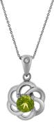 LuvMyJewelry Sarina Sterling Silver 0.01 Ct Diamond Floral Pendant