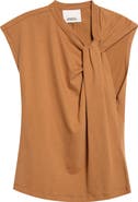 Isabel Marant Nayda Asymmetric Cotton Slub Top