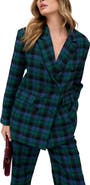 Lily and Lionel London Zena Double Breasted Prince Of Wales Check Print Jacket