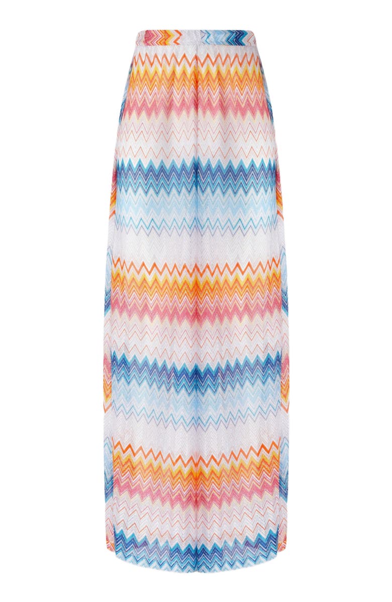 Missoni Classic Trousers In A Viscose Blend Zig Zag Lamé, Alternate, color, Multicoloured