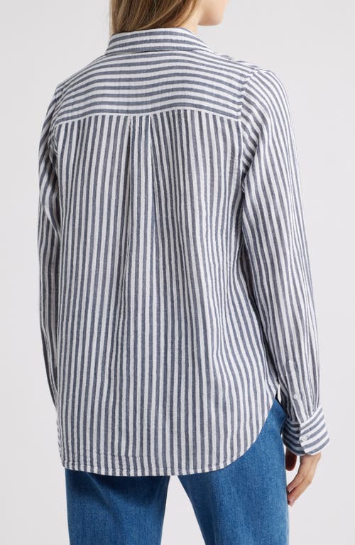 CASLONR CASLON(R) CASUAL GAUZE BUTTON-UP SHIRT