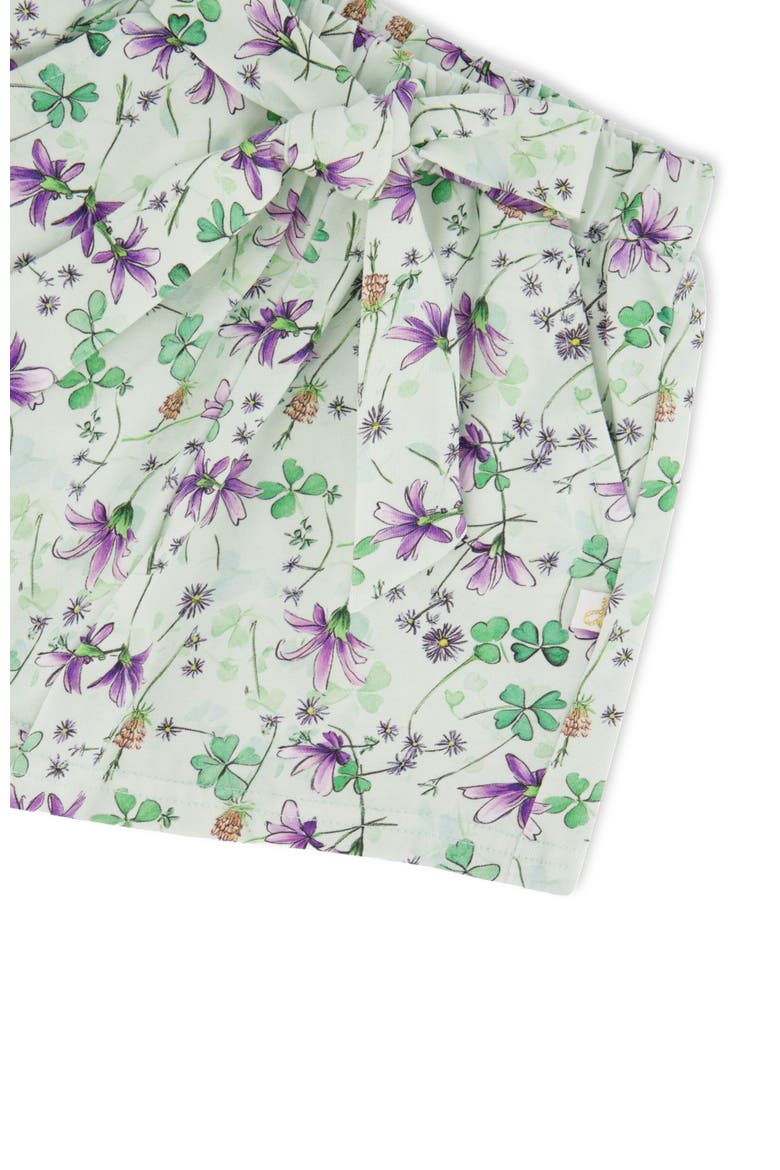 Relaxed Cut Jersey Flowers Shorts, Alternate, color, Green Floral Print