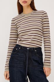 Rails Davie Striped Cotton & Cashmere Top