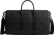 COACH Compass Signature 45 Coated Canvas Duffle Bag