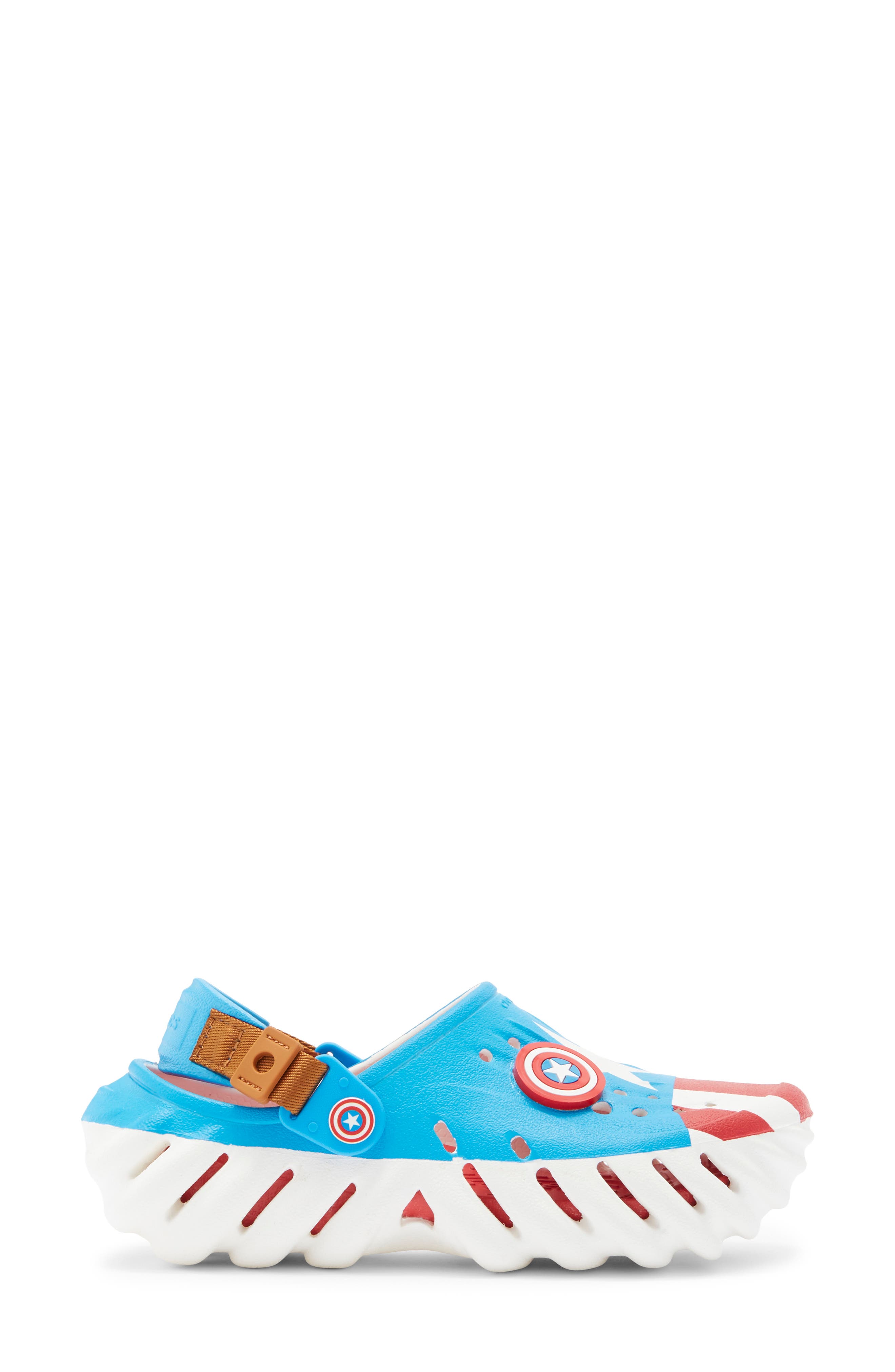 CROCS Kids' Captain America Echo Clog, Alternate, color, 