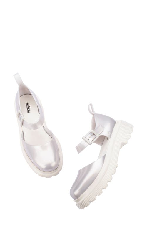 Melissa Ellie Sandal In Pearly White