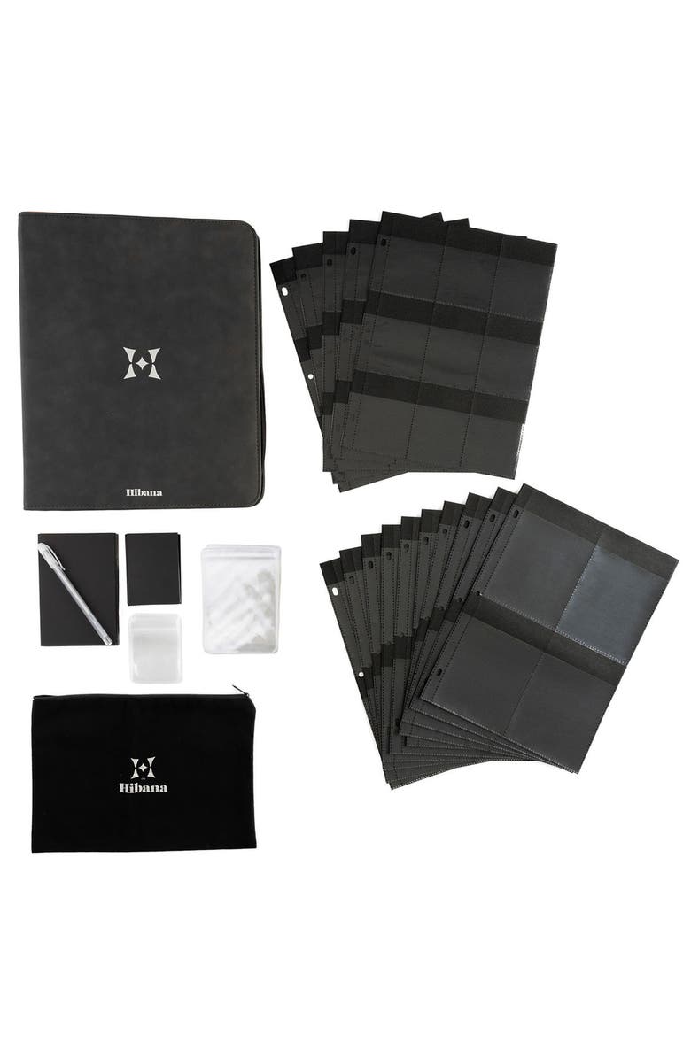 Hibana Jewelry Storage Home Edition Graphite Zippered Binder, For 85 Pieces, Alternate, color, 