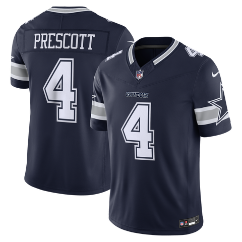 Men's Nike Dak Prescott Navy Dallas Cowboys Team Vapor F.U.S.E. Stitched Limited Jersey