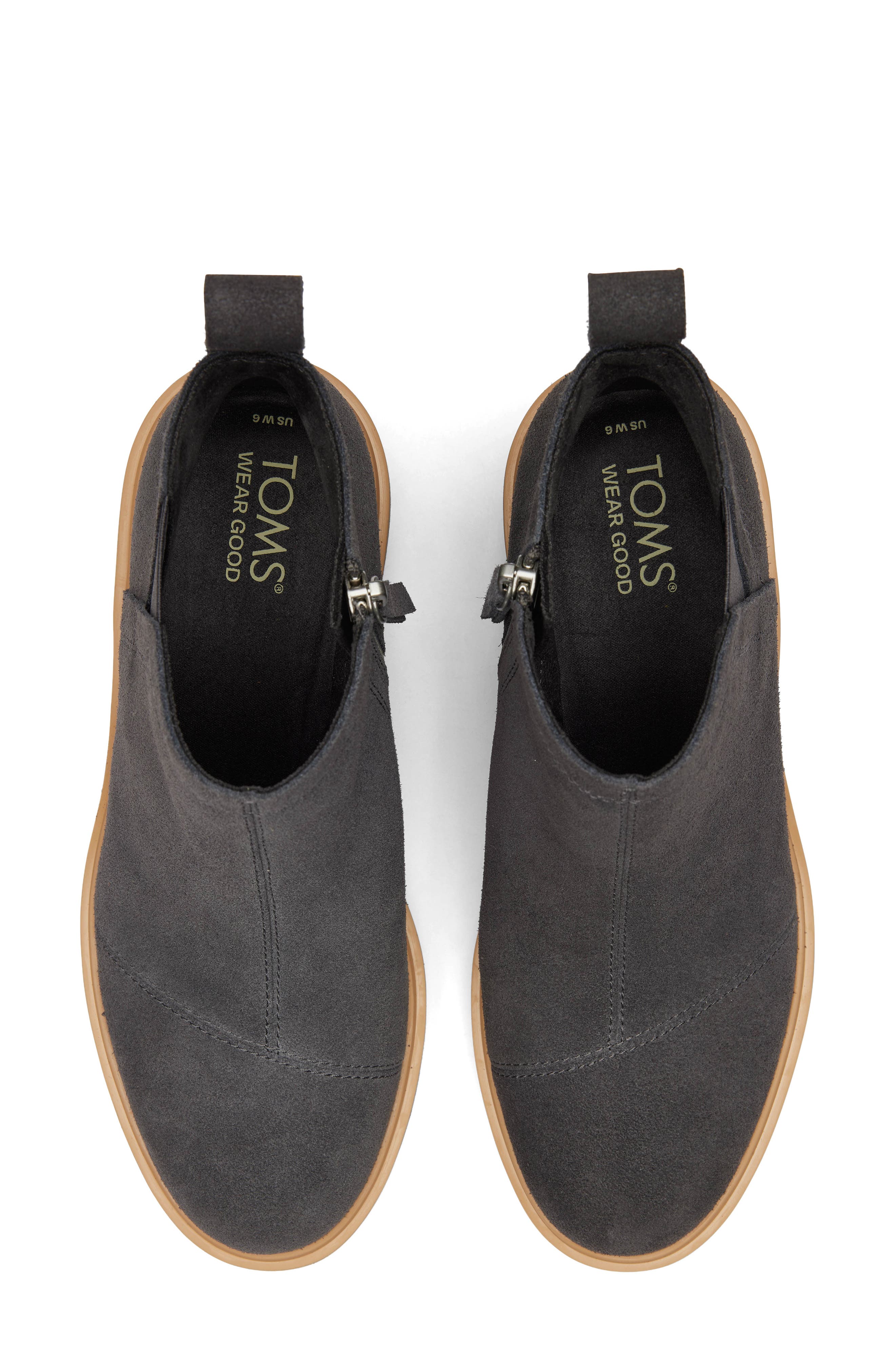 TOMS Maude Bootie, Alternate, color, Dark Grey