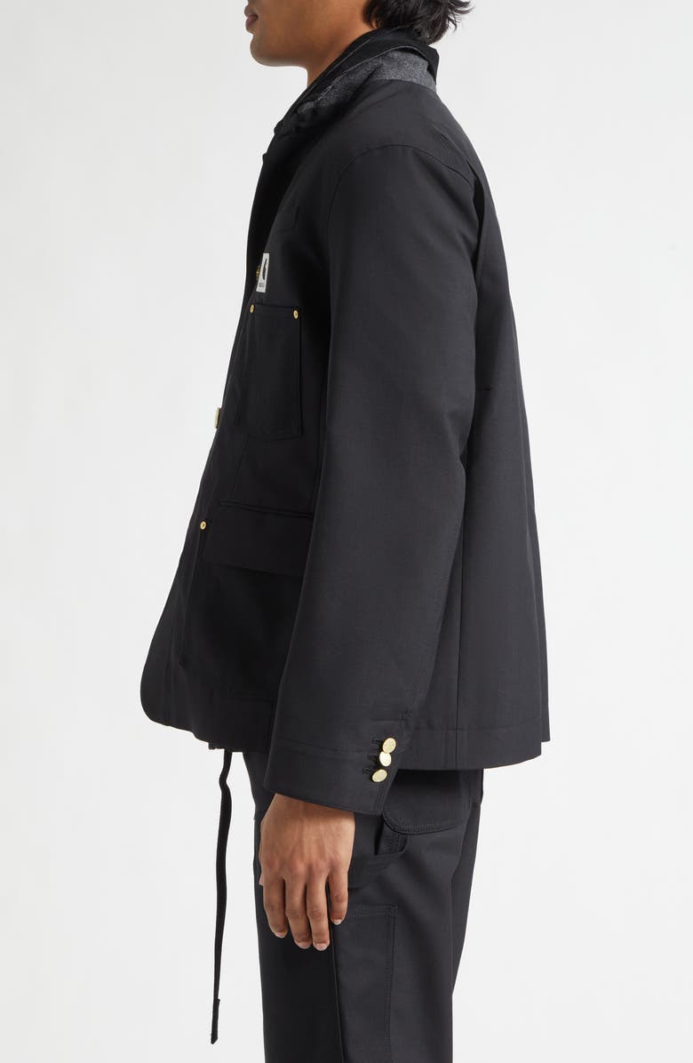 Sacai x Carhartt WIP Suiting & Duck Jacket, Alternate, color, 