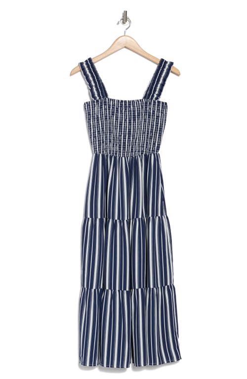 CASLON CASLON® STRIPE SMOCKED MAXI DRESS