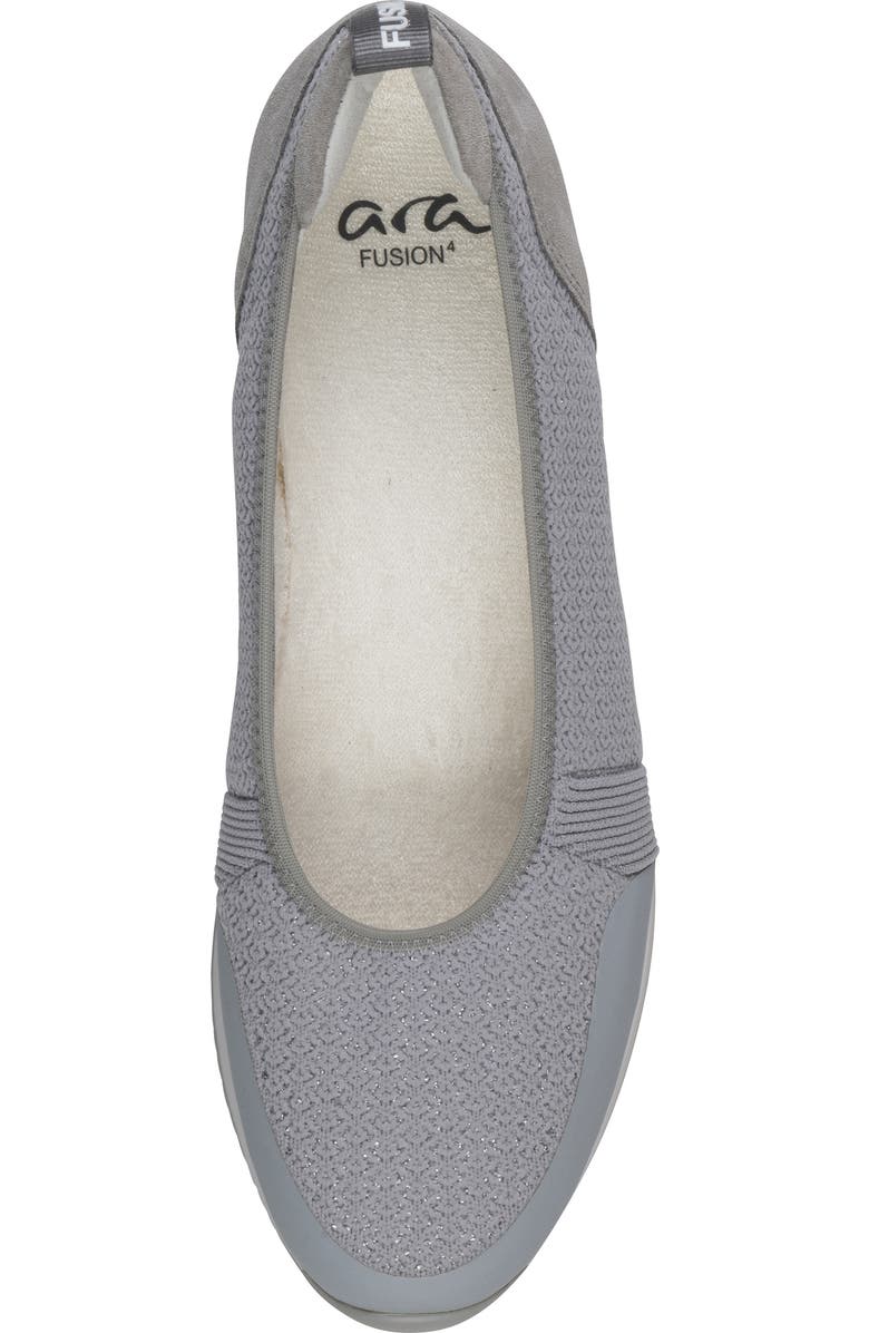 ara Perth Sport Mixed Media Ballet Flat, Alternate, color, Pebble