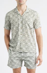 Boardies Seashell Print Camp Shirt