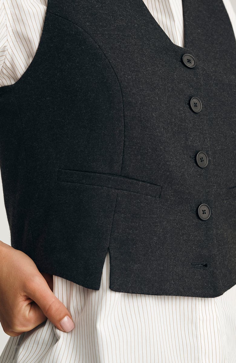 Mavi Jeans Crop Boxy Vest, Alternate, color, 