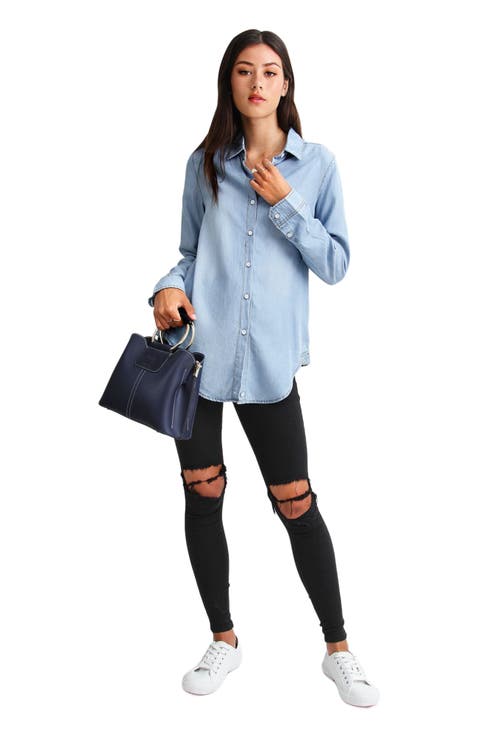 Keep Me Wild Denim Top