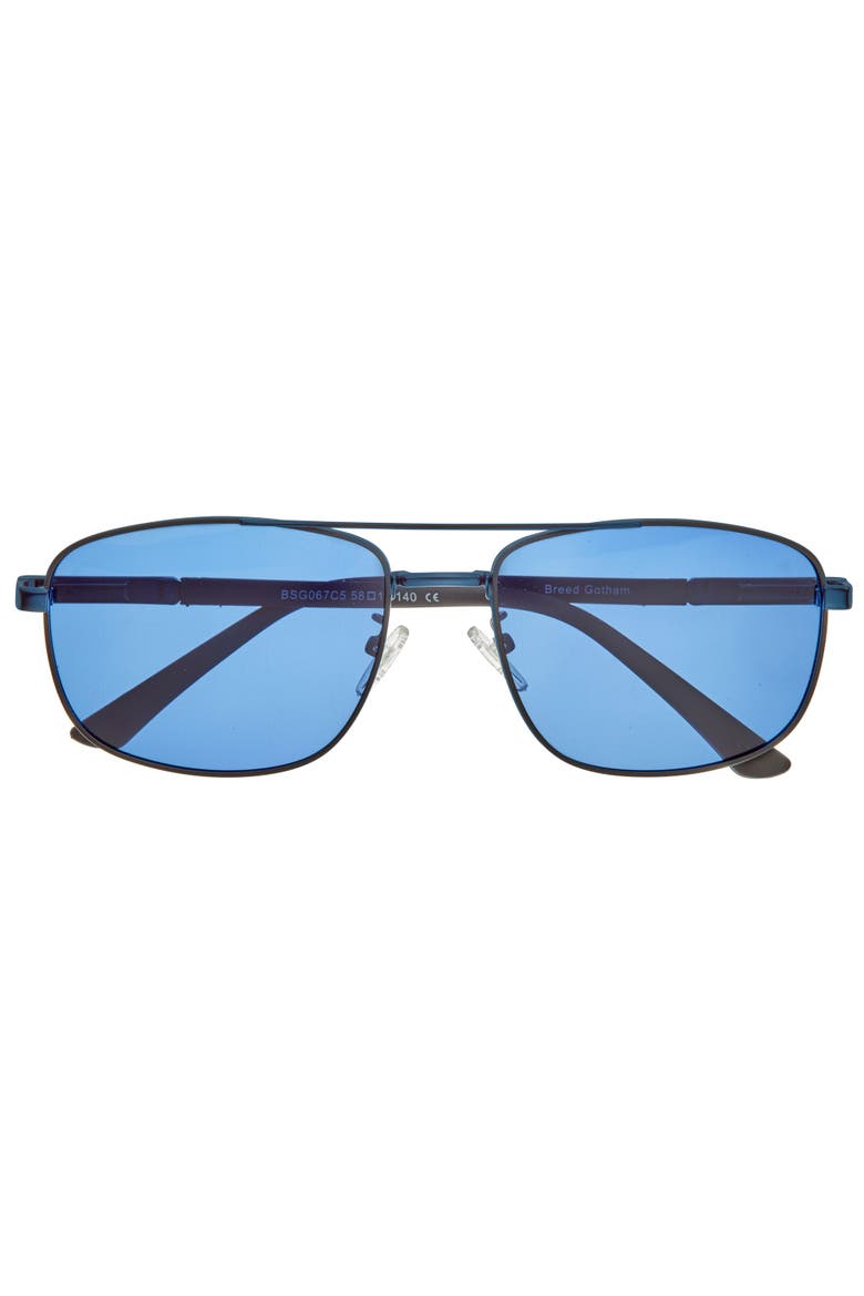 Gotham Polarized Sunglasses, Alternate, color, Navy/Blue