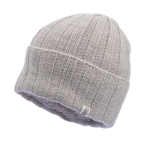 Nirvana Designs Ribbed Beanie In Linen