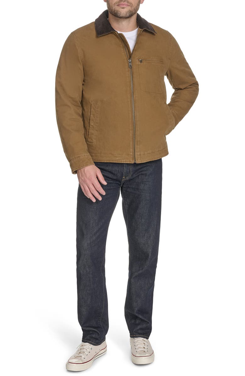 Levi's<sup>®</sup> Canvas Utility Jacket with Quilted Lining, Alternate, color, Brown