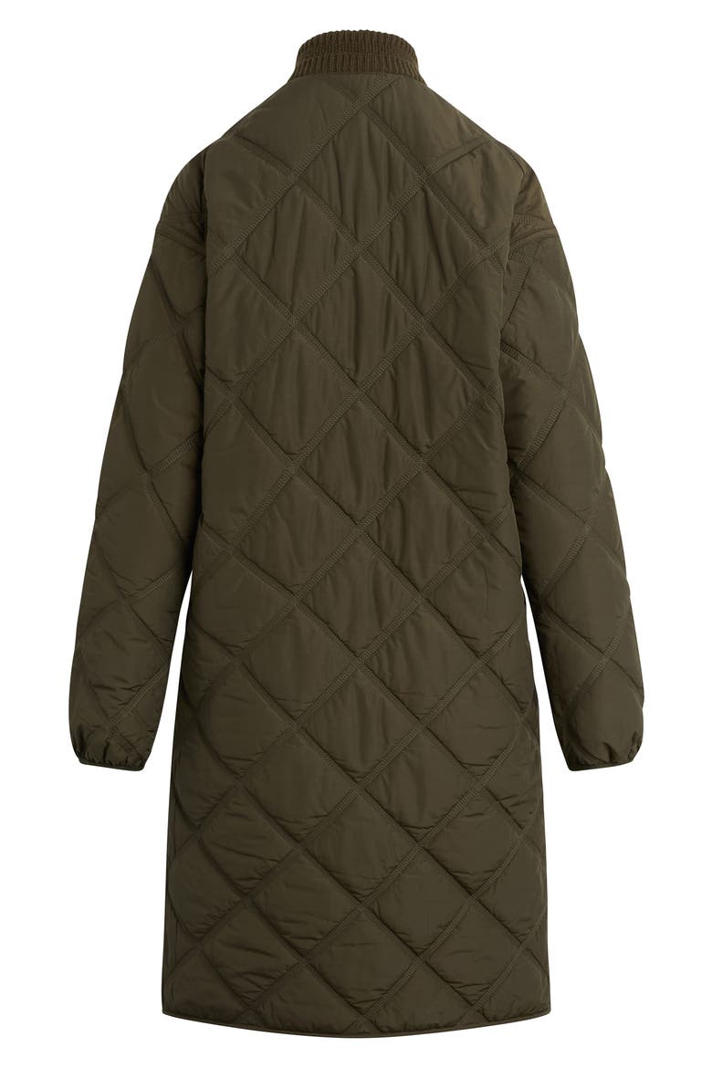 The Walk in the Park Cotton Blend Quilted Jacket, Alternate, color, DARK OLIVE