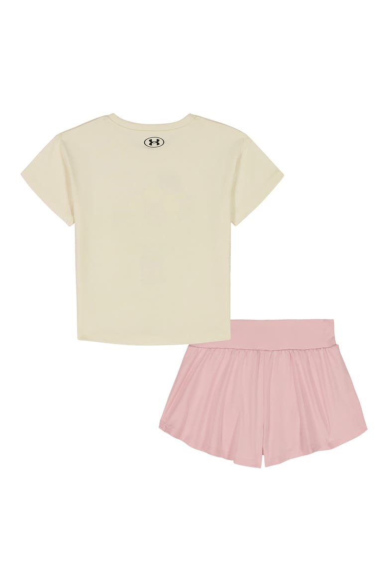 Kids' Graphic T-Shirt & Flare Shorts Set, Alternate, color, STONE