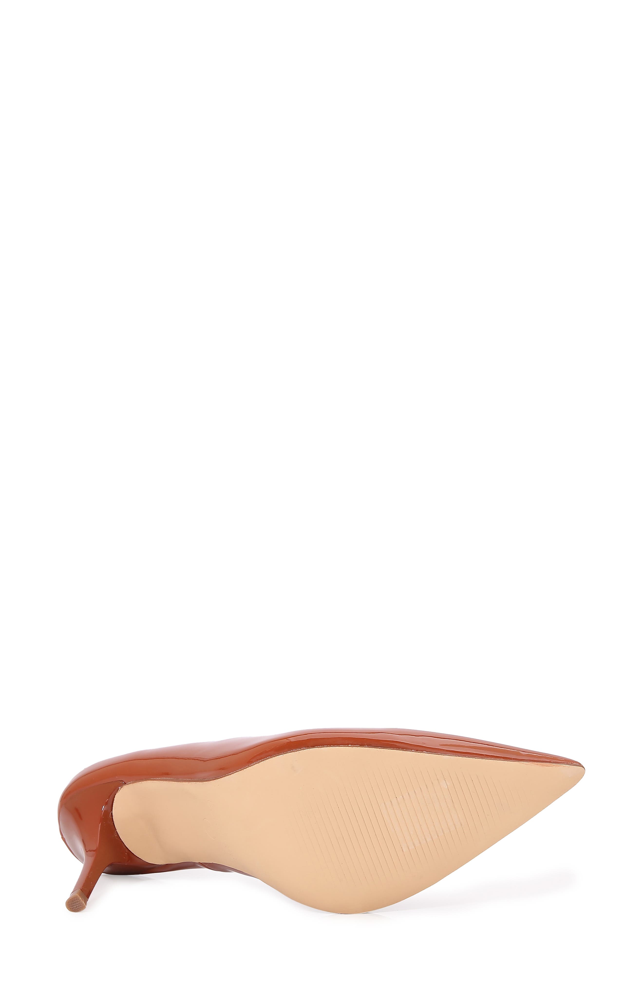 BERNESS Patent Pointed Toe Pump, Alternate, color, Camel