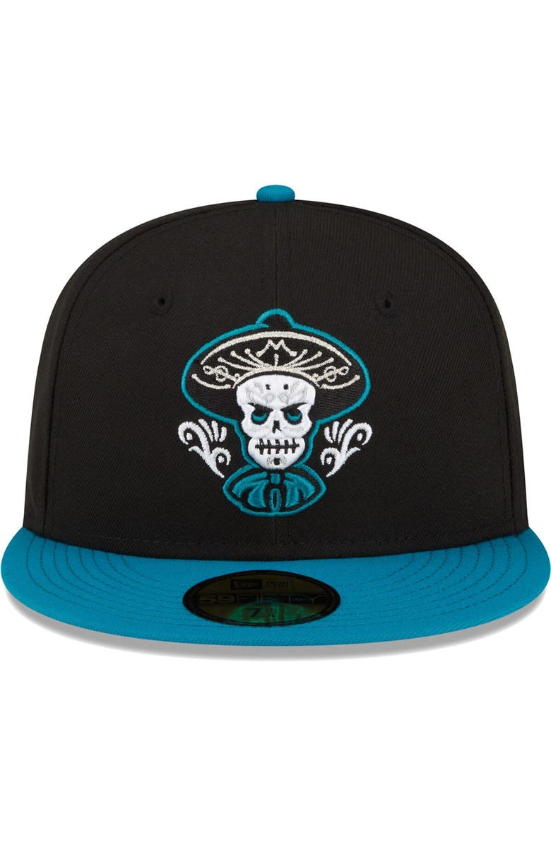 New Era Men's New Era Black Albuquerque Isotopes Copa De La Diversion 59FIFTY Fitted Hat, Alternate, color, Black